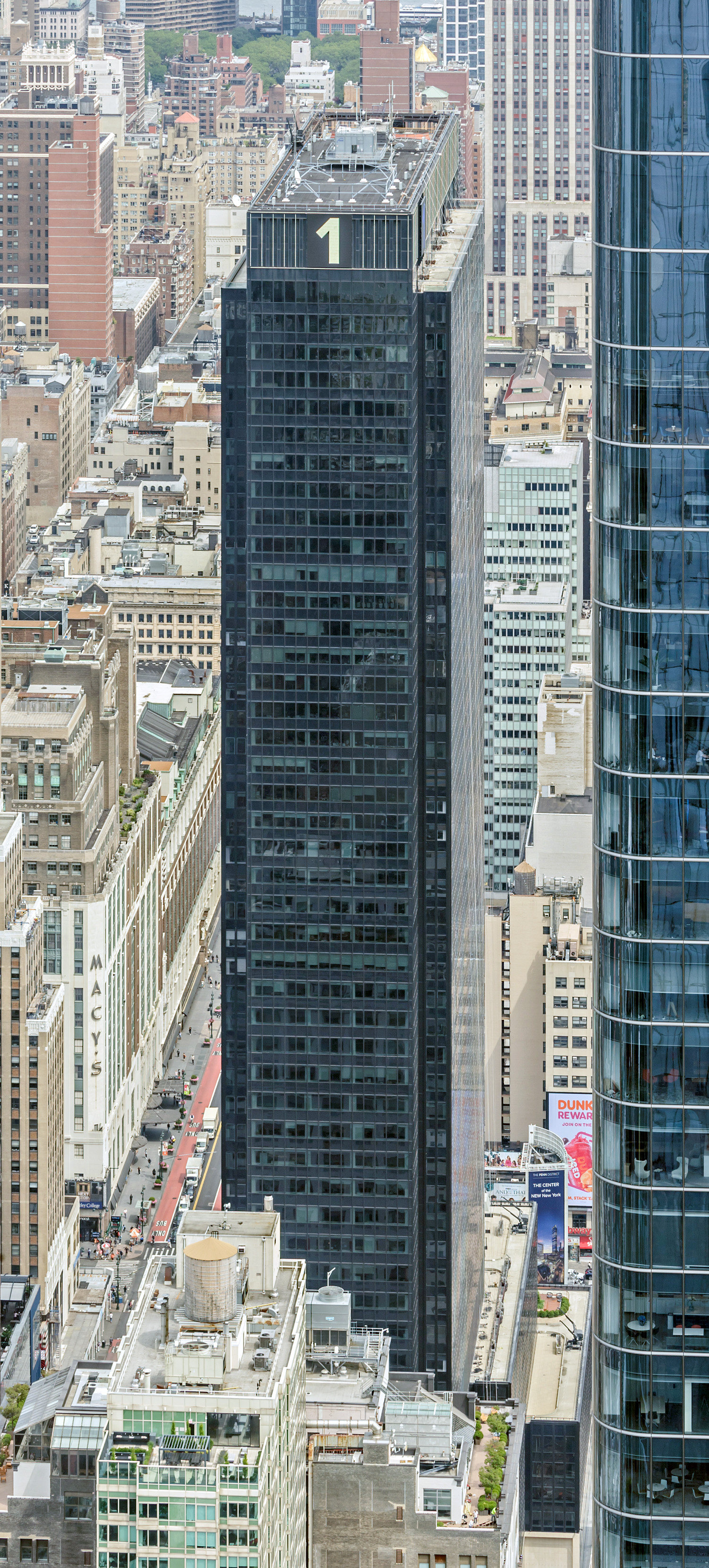 One Penn Plaza, New York City - View from The Edge. © Mathias Beinling